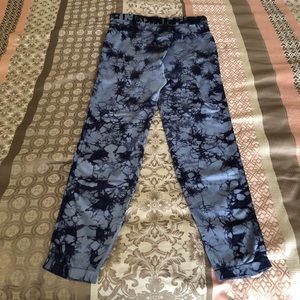 Victorias Secret PINK blue tie dye Legging yoga L